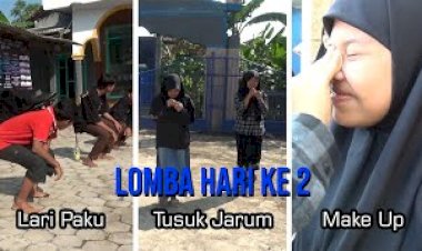 Perlombaan Hari Kedua di pra acara Haflatul Ikhtibar Yayasan Ponpes Al Falah Leces Tahun 2023